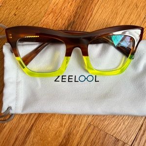 New. Zeelool Benitez Square Green Glasses. Non-Rx